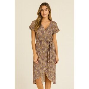 ella moss silk dress NWOT Ella Moss Silk dress size small. Sheer paisley